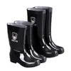 Botas de Lluvia de Terciopelo para Hombre Zapatos Impermeables Impermeables Antideslizantes Cálidas Botas de Lluvia para Obra Tubo Alto Tubo Corto