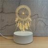 Luz noturna 3D criativa pequena luminária de mesa atividade pequeno presente empresa presente de Natal acrílico placa suporte de lâmpada atacado