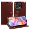 Capa de Couro Flip com Padrão Cavalo Maluco, Porta-Cartões e Suporte para ZTE Blade V70/V60/V50