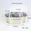 Nuevo Cesto Creativo con Taza para Salsa Cesta para Snacks Cesta para Papas Fritas Snacks de Bar Alitas de Pollo Pollo Frito Cesta para Pan Contenedor Plato