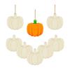 Venta caliente transfronteriza de calabaza de Halloween decorativa con virutas de madera, grafiti DIY, calabaza de madera, diseño de escena decorativa para festival de fantasmas.