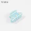 Pinza para el Cabello Flor de Margarita Pequeña Wjia Nuevo Moda de Acetato Gama Alta Tamaño Mediano Pinza de Tiburón Pasador para Recogido Parcial Accesorio para el Cabello