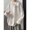 Moletom casual jacquard com letra, moletom texturizado com gola redonda para homens, jaqueta top jacquard texturizada da moda para outono e inverno