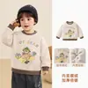Sudadera con forro polar Kaka Panda para niños, ropa de invierno para niños, top cálido de invierno para niñas, ropa de otoño/invierno para bebés y niños pequeños