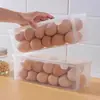 Caixa de Armazenamento de Ovos para Porta Lateral de Geladeira, Caixa Plástica Transparente para Conservar Frescor, Porta-Ovos, Bandeja de Ovos