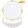 En stock Plato Llano Transparente Bronceado traje Plato Desechable Negro Phnom Penh Relieve Plato de Plástico Duro PS Vajilla de Comercio Exterior