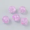 Cuentas de acrílico con grietas tipo explosión color transparente redondas con agujero recto material para abalorios DIY hecho a mano accesorios para joyería
