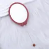 Espelho Redondo Pequeno Criativo DIY com Contas, Espelho Portátil Colorido de Alta Definição, Espelho de Mão para Maquiagem para Mulheres, Venda por Atacado do Fabricante em Estoque