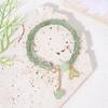 Pulsera Guofeng de bambú de estilo chino, imitación de jade Dongling, pulsera de gran altura con hebilla segura, pulsera de calabaza de jade, joyería de lugar escénico