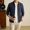 58028 fornece autorização de canal online Pierre Cardin para jaqueta masculina leve de manga comprida com zíper de verão