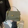 Bolsa Feminina Elegante Popular Simples na Moda 2026 Primavera Nova Chegada Tendência Casual Texturizada Pequena Quadrada de Mão Bolsa de Ombro