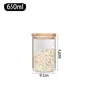 Pote de Vidro Selado Transfronteiriço Pote de Vidro Borossilicato para Chá Pote de Armazenamento de Frutas Secas Cereal Doce Pote de Vidro com Tampa