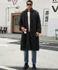 CI Transfronterizo F0845 Abrigo de Hombre Europeo y Americano Otoño e Invierno de Piel Sintética, Abrigo de Imitación de Piel de Zorro, Cálido y Resistente al Frío