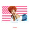 Bandeira de Apoio Estrela Americana Banner Personalizado para Show de Cantor Venda por Atacado Bandeira de Mão para Torcida em Jogo de Basquete