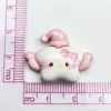 Alas de Dibujos Animados Sombrero Lindo Estrellas DIY Pegamento Cremoso Accesorios de Resina Pasador Goma para el Cabello Calcomanía para Vaso de Agua Funda de Teléfono