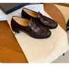 Mocasines de Piel Suave para Mujer 2026 Nuevos Planos con Tacón Grueso Piel Genuina Estilo Británico Suave Patrón de Piel de Anguila Zapatos Pequeños de Piel