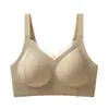 Nuevo sujetador sin costuras de otoño e invierno para mujer, con un diseño de realce y soporte para prevenir la flacidez, con un efecto push-up para bustos pequeños y un panel sexy de malla.