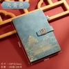 Conjunto de caderno e caixa de presente Guochao tamanho A5, bloco de notas executivo, pen drive, caneta, brinde para evento ou reunião anual da empresa, logotipo personalizado.