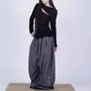 Calça Jogger Feminina Design Retrô Americano Cobra Strass Primavera Outono Solta de Perna Larga Dança de Jazz
