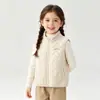 Chaleco de Invierno Engrosado para Niños, Chaleco de Terciopelo Austriaco y Algodón Delgado con Cuello Alto, Chaleco con Cremallera Mediano y Grande para Niños, para Usar por Dentro y por Fuera