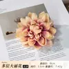 Acessórios de Cabelo de Dália em Camadas da Dinastia Han, Adorno de Cabeça de Flor de Seda, Pente de Cabelo, Grampo de Cabelo, Flor Artificial, Pente de Cabelo de Flor Estilo Tang, Vestuário Estilo Antigo