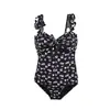 Directo de fábrica 2020 nuevo traje de baño vintage floral de una pieza para mujer bikini delgado aguas termales Resort de playa traje de baño