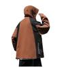 Chaqueta de trabajo vintage para hombre, otoño 2024, marca de moda para exteriores, funcional, Duffian, elegante, con costuras sueltas y capucha de color en contraste.