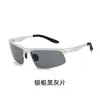 8580 Gafas de Conducir para Hombre Aluminio Magnesio Anti-UV Gafas Coloridas Ciclismo al Aire Libre Gafas de Sol Polarizadas