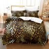 Amazon AliExpress Transfronteiriço Impressão 3D Conjunto de Três Peças Comércio Exterior Estampa de Leopardo Impressão Digital
