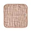 Toalla de Gasa de Seis Capas Transfronteriza, Toalla Facial para Bebé, Babero de Gasa, Toalla de Baño de Gasa, Paño para Eructar, Toalla Pequeña de Algodón Puro