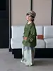 Pantalones Anchos de Estilo Coreano Retro Versátiles y Fluidos para Niños Pequeños y Niños Pequeños Pantalones Lavados y Desgastados para Niños y Niñas Pantalones Prácticos de Otoño