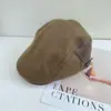Novo Estilo Outono e Inverno Boné Forward para Mulheres, Chapéu de Detetive Versátil Casual Literário Retrô Japonês, Chapéu de Sol com Proteção Solar para Homens