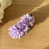 Pinza de plátano con flor roja del mismo estilo de Yi Mengling para mujer, pinza de tiburón de alta gama para pelo semirrecogido, pasador grande, pasador