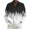 Estilo novo 2026, dropshipping disponível, camisa de manga comprida 3D impressa para exportação, camisa masculina primavera/outono, direto do fabricante