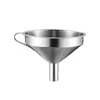 Embudo de acero inoxidable de gran diámetro para fugas de aceite, embudo para vino y uvas, para fugas de salsa, embudo de diámetro grande y pequeño 8cm-30cm