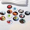 Vidrio de alta permeabilidad de 25 mm para Halloween, accesorios de gema de tiempo DIY, accesorios para joyería DIY, explosiones transfronterizas