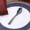 Juego de Cubiertos de Acero Inoxidable Colorido con Recubrimiento de Titanio Kaya Cuchillo para Bistec, Tenedor, Cuchara, Cucharilla de Té Juego de Cubiertos de 4 Piezas con Juego de Grabado