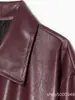 Venta al por mayor ropa de mujer transfronteriza europea y americana nueva chaqueta de cuero estilo biker otoño e invierno, abrigo de cuero de manga larga suelto moderno con cuello de solapa