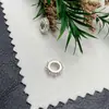 Anillo Separador de 10 mm Color Conservante Zircón Cuentas Microperforadas Pulsera de Cristal Accesorios para Joyería DIY Cuentas
