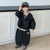 Ropa de Primavera y Otoño para Niños Chaqueta de Cuero Ropa de Motociclista Estilo Coreano Chaqueta Guapa Moderna Fresca para Niños Comercio Exterior Abrigo Guapo Rebelde para Niños Pequeños y Medianos