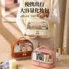 Nueva Moda Bolso Cosmético Impermeable de Doble Capa de PU Bolso de Tocador Portátil Bolsa de Almacenamiento de Gran Capacidad para Viaje en stock