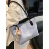 Bestseller transfronterizo: estilo casual, color block, bolsa tote de gran capacidad, bolso de hombro versátil y lindo con relieve para estudiantes