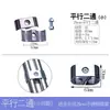 25 Abrazadera Clip Conector Aleación de Aluminio Tubería de Acero Inoxidable Estante de Tubo Redondo Estante para Ropa Conector de Unión Bidireccional Sujetador