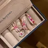 Brincos e Anéis Frescos, Elegantes, Modernos e de Alto Padrão, Combinação Suave e Versátil, Joias Luxuosas, Anéis e Brincos