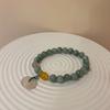 Pulseira de Pedra Natural Resina com Contas Estilo Vintage Francês Feminina Estilo Coreano Nicho Personalidade Simples Versátil Elegante Moda