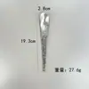 Cuchara para helado de acero inoxidable, cuchara de cabeza plana, cuchara para helado y yogur, cuchara para mermelada, cuchara de mango largo para relleno de dumplings, cuchara abrelatas
