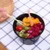 Caixa de Garfos Descartáveis para Frutas Domésticos Conjunto Caixa Plástico Placa de Frutas Garfo para Comer Bolo Garfo de Sobremesa Garfo para Frutas