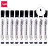 Marcador de Pizarra Blanca Recargable Deli S507 Negro Rojo Azul Base Agua Borrable Marcador de Pizarra para Niños Papelería de Oficina Venta al por Mayor