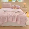 Juego de sábana y fundas de almohada de terciopelo de leche para otoño e invierno, simple y elegante, adecuado para dormitorios de estudiantes, recámaras y uso doméstico