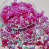 Lentejuelas de Flor Dorada de Cinco Pétalos de 10 mm Accesorios de Ropa Cuentas de PVC Estéreo Venta al por Mayor Accesorios de Joyería DIY Multicolor